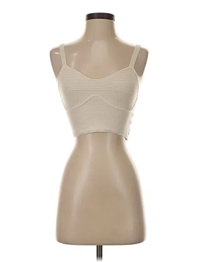Pre-owned As Revival Tank Top Tan Strapless Neckline Tops