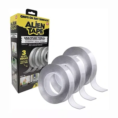 As Seen On Tv Alien Tape Double Sided Multipurpose Removeable Adhesive Transparent Grip Mountingtape
