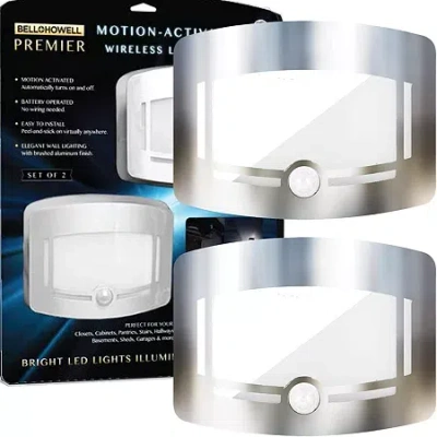 As Seen On Tv Bell + Howell Motion Activated Wireless Light With Dimmable Control And Control Stick Anywhere In Silver