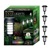 As Seen On Tv Bell + Howell Solar Powered Color Changing Pathway And Garden Lights - Set Of 4 In Black