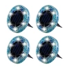 As Seen On Tv Bell + Howell Solar Powered Mosaic Disk Light With Auto On/off Lighting And Weatherproof - 4 Pack In Blue