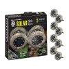 As Seen On Tv Bell + Howell Solar Powered Outdoor Disk Lights With 8 Led - 8 Pack In White