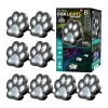 As Seen On Tv Bell + Howell Solar Powered Paw Print Disk Lights - 8 Pack In Black