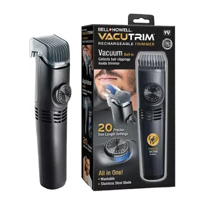 As Seen On Tv Bell + Howell Vacutrim Rechargeable Hair Trimmer In Black