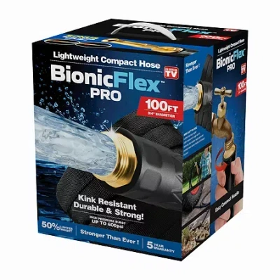 As Seen On Tv Bionic Flex Pro Ultra Durable And Lightweight Water Hose In Black
