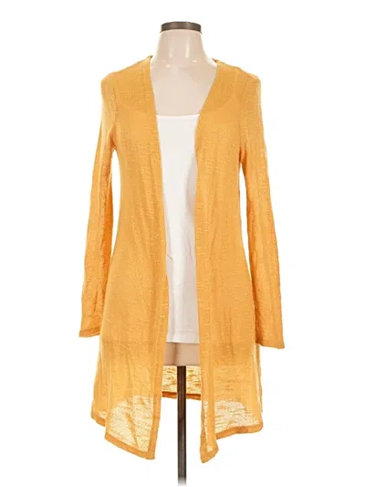 Pre-owned As U Wish Cardigan Sweater In Yellow