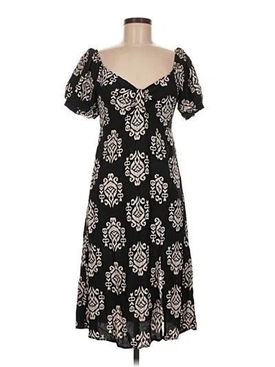 Pre-owned As U Wish Casual Dress In Black