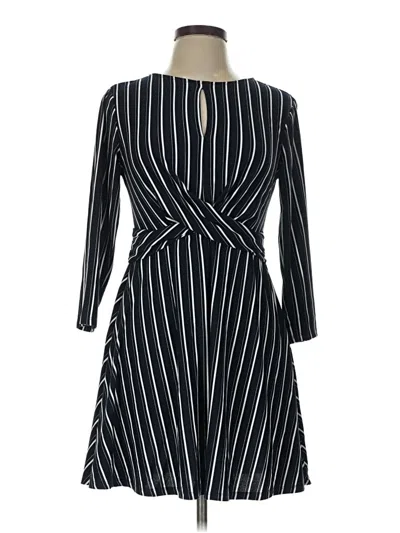 Pre-owned As U Wish Casual Dress In Black