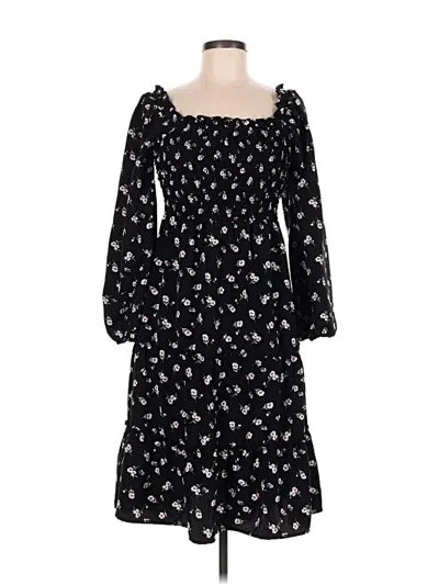 Pre-owned As U Wish Casual Dress In Black