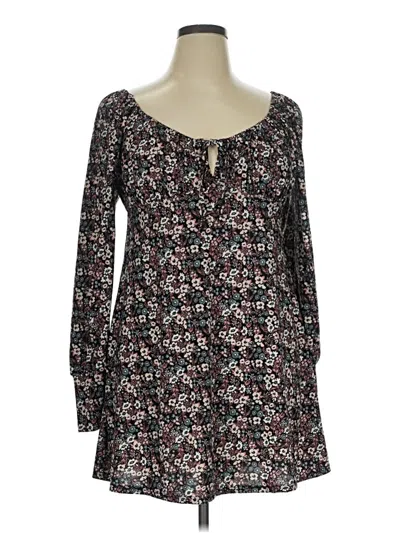 Pre-owned As U Wish Casual Dress In Black