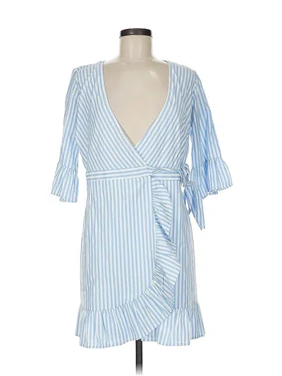 Pre-owned As U Wish Casual Dress In Blue
