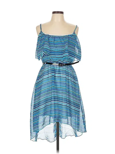 Pre-owned As U Wish Casual Dress In Blue