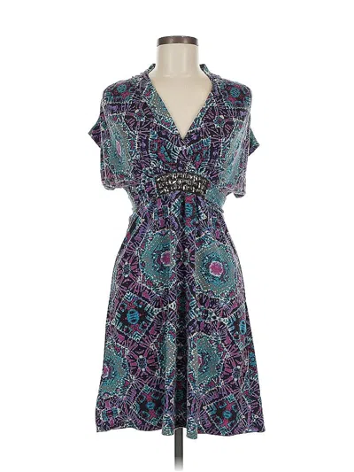 Pre-owned As U Wish Casual Dress In Blue