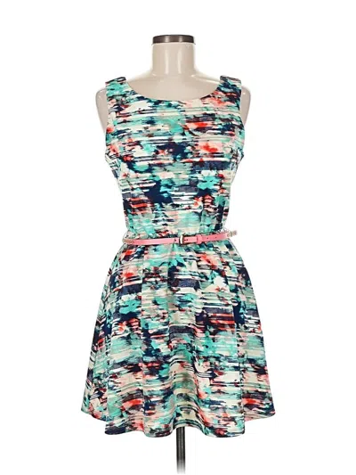 Pre-owned As U Wish Casual Dress In Blue