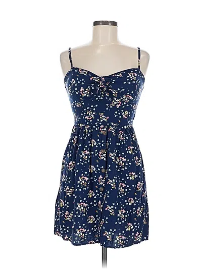 Pre-owned As U Wish Casual Dress In Blue