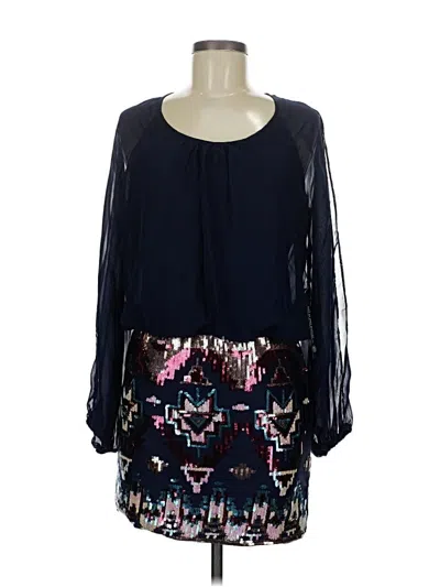 Pre-owned As U Wish Casual Dress In Blue