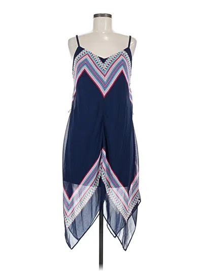 Pre-owned As U Wish Casual Dress In Blue