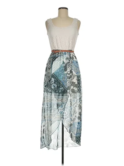 Pre-owned As U Wish Casual Dress In Blue
