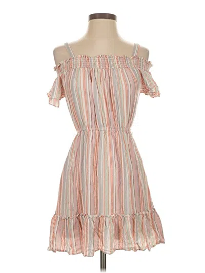Pre-owned As U Wish Casual Dress In Brown