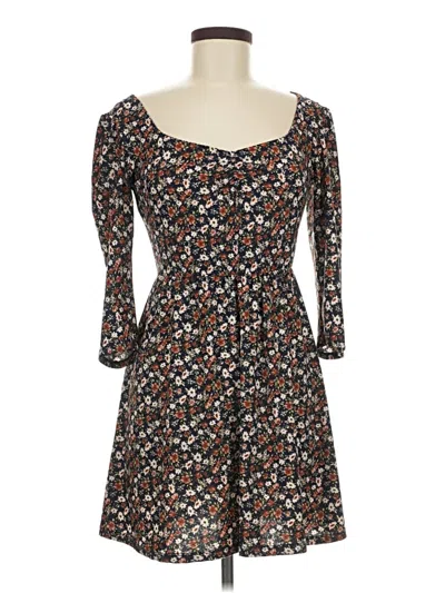 Pre-owned As U Wish Casual Dress In Brown