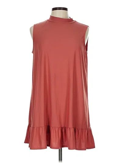 Pre-owned As U Wish Casual Dress In Burgundy
