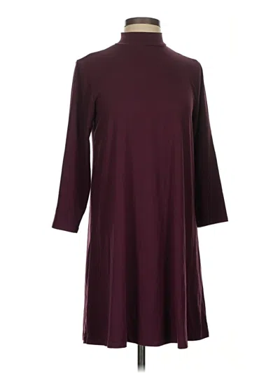 Pre-owned As U Wish Casual Dress In Burgundy