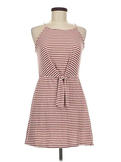 Pre-owned As U Wish Casual Dress In Burgundy