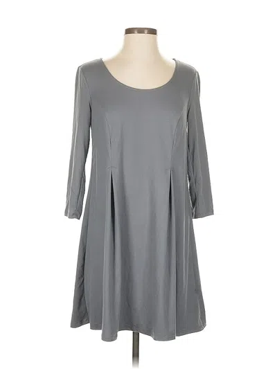 Pre-owned As U Wish Casual Dress In Gray