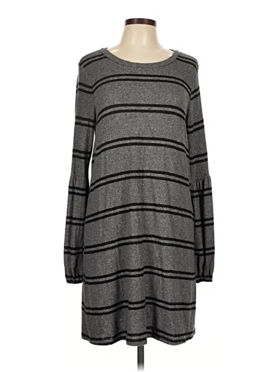 Pre-owned As U Wish Casual Dress In Gray