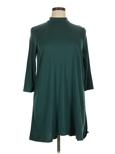 Pre-owned As U Wish Casual Dress In Green
