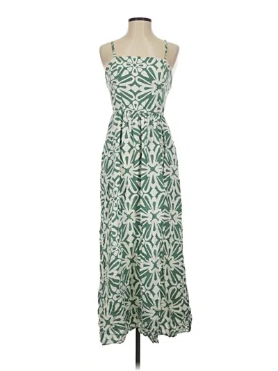 Pre-owned As U Wish Casual Dress In Green