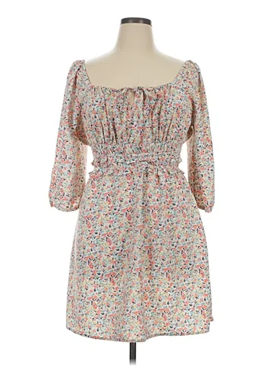 Pre-owned As U Wish Casual Dress In Ivory