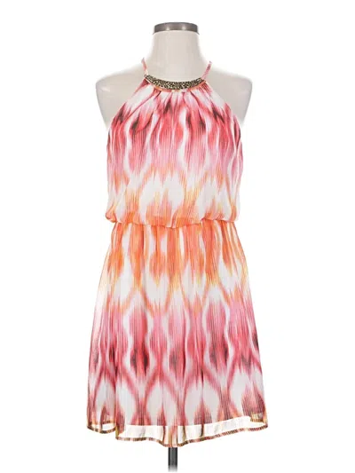 Pre-owned As U Wish Casual Dress In Orange