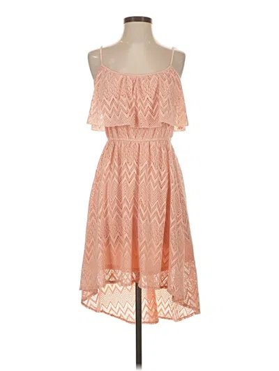 Pre-owned As U Wish Casual Dress In Orange