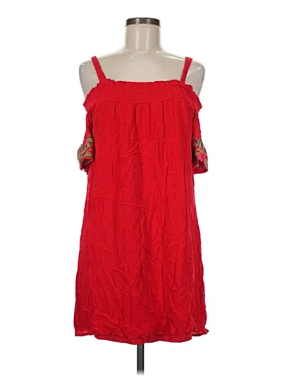 Pre-owned As U Wish Casual Dress In Red