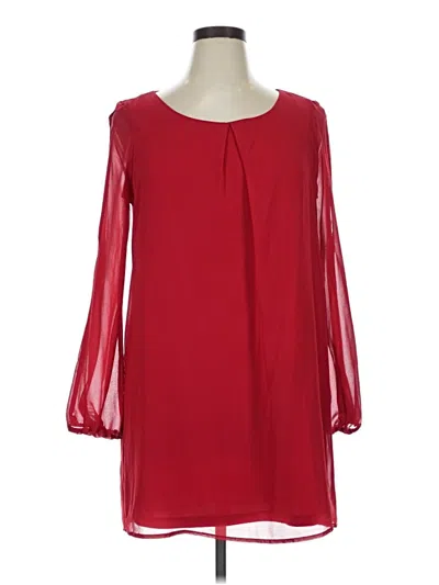 Pre-owned As U Wish Casual Dress In Red