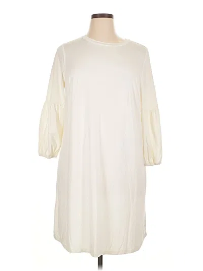 Pre-owned As U Wish Casual Dress In White