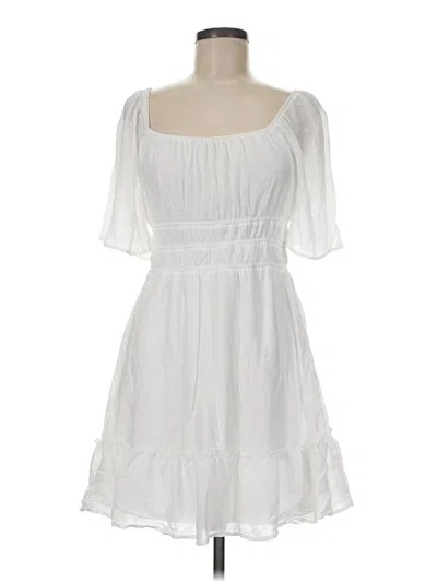 Pre-owned As U Wish Casual Dress In White