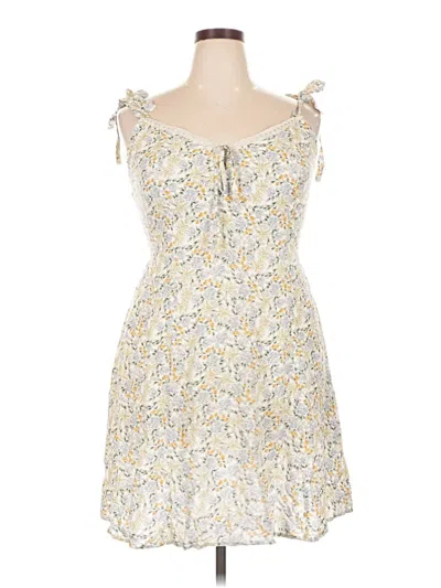 Pre-owned As U Wish Casual Dress In Yellow