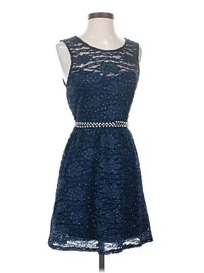 Pre-owned As U Wish Cocktail Dress In Blue