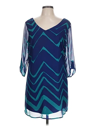 Pre-owned As U Wish Cocktail Dress In Blue