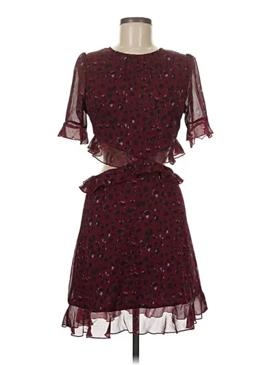 Pre-owned As U Wish Cocktail Dress In Burgundy