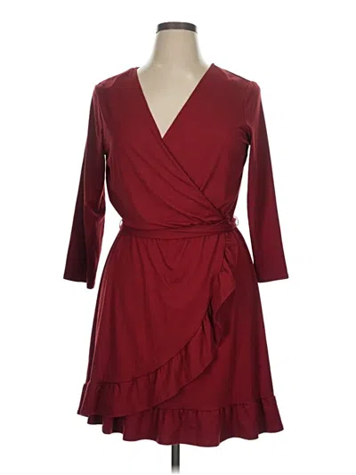 Pre-owned As U Wish Cocktail Dress In Burgundy