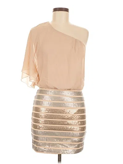 Pre-owned As U Wish Cocktail Dress In Gold