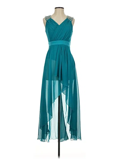 Pre-owned As U Wish Cocktail Dress In Teal