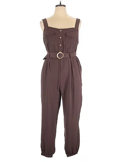 Pre-owned As U Wish Jumpsuit In Brown
