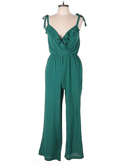 Pre-owned As U Wish Jumpsuit In Green