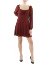 As U Wish Juniors Womens Glitter Short Mini Dress In Multi