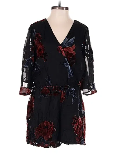 Pre-owned As U Wish Romper In Black