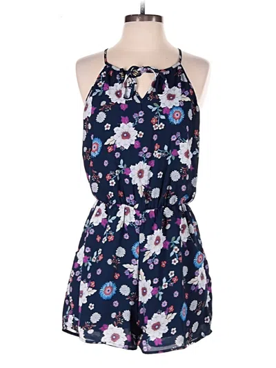 Pre-owned As U Wish Romper In Blue
